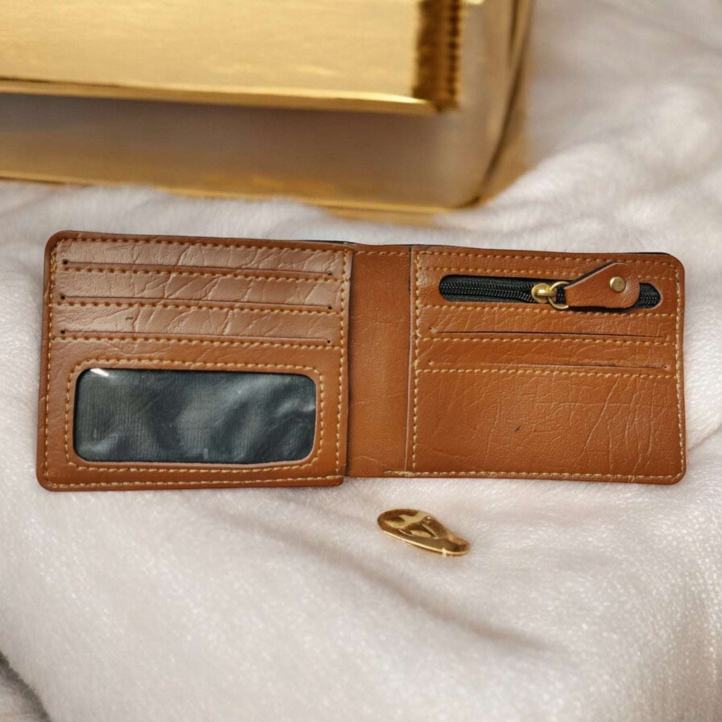 Customised Premium Wallet - Tan