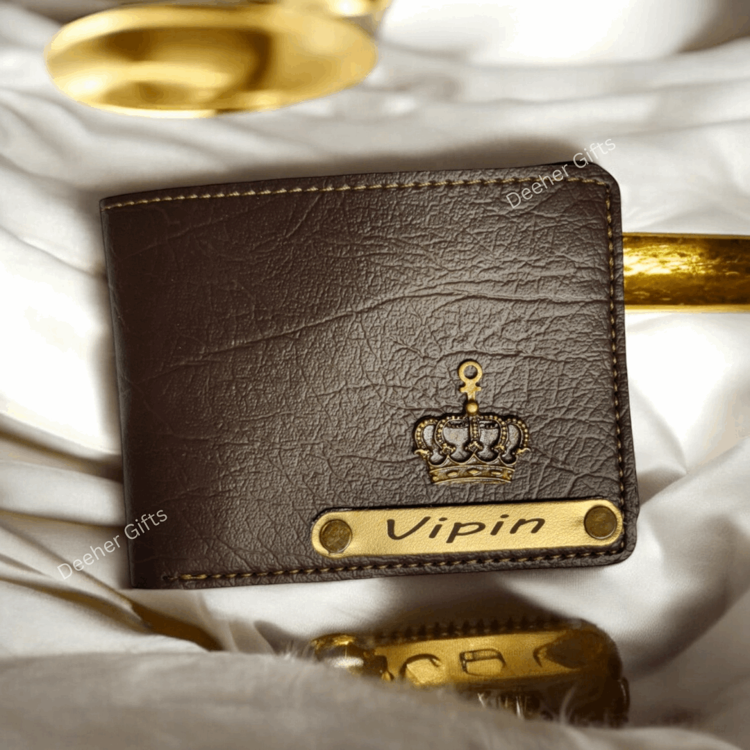 Customised Premium Wallet - Brown