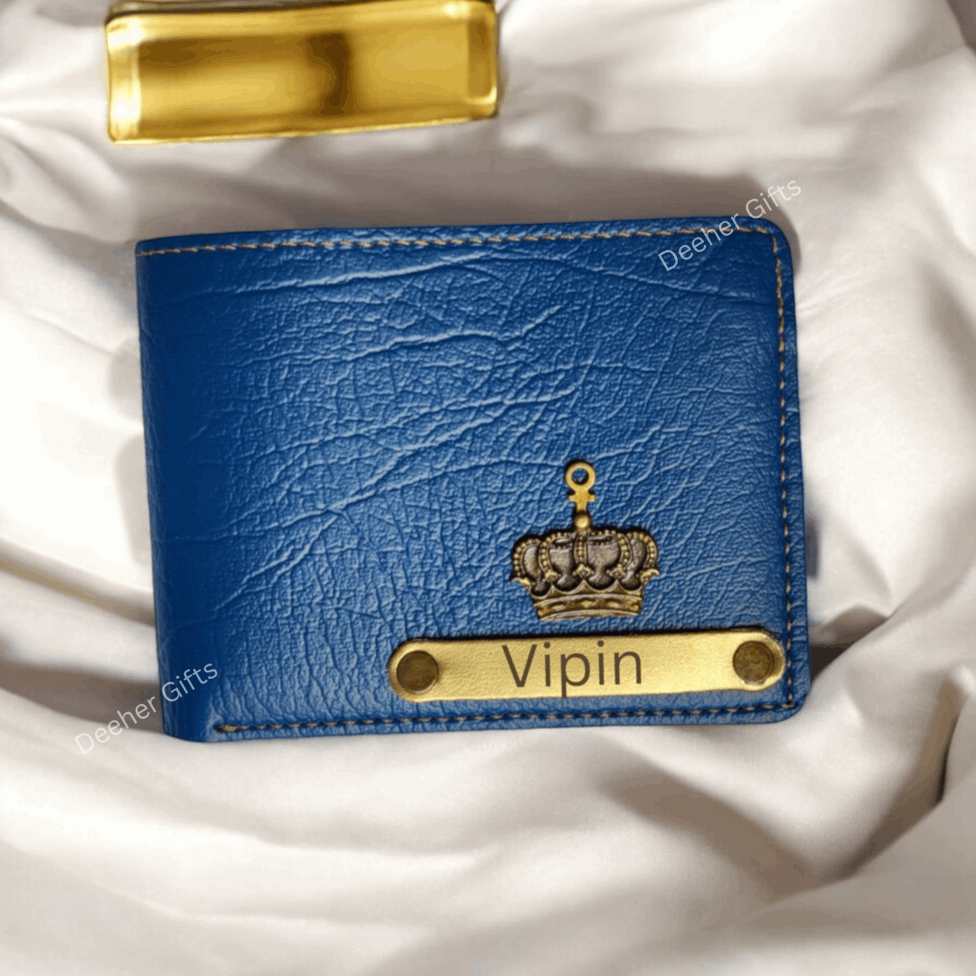 Customised Premium Wallet - Blue