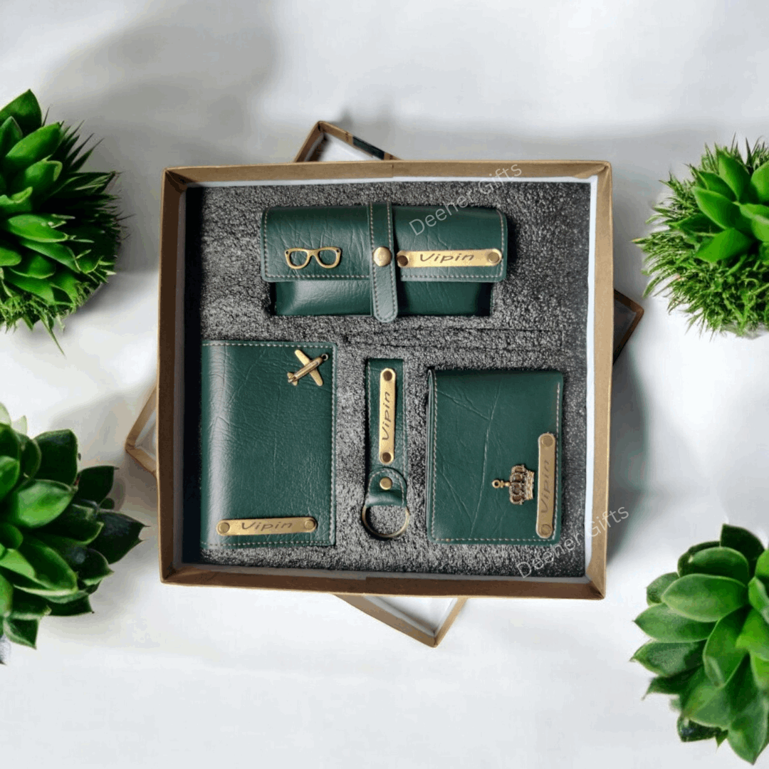 Personalized Men's Premium Combo Set of 4 - Green