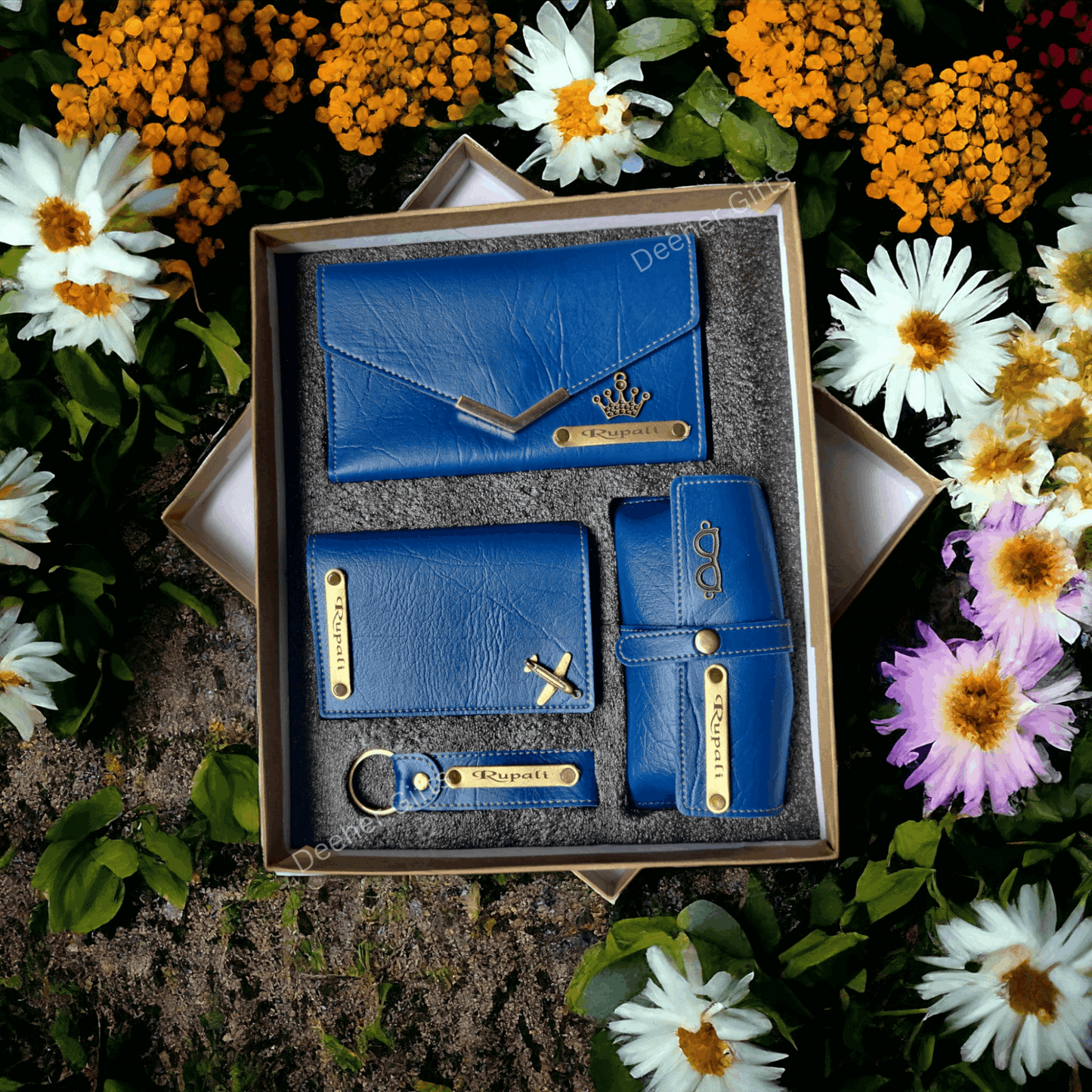 Personalized Women's Premium Combo Set Blue