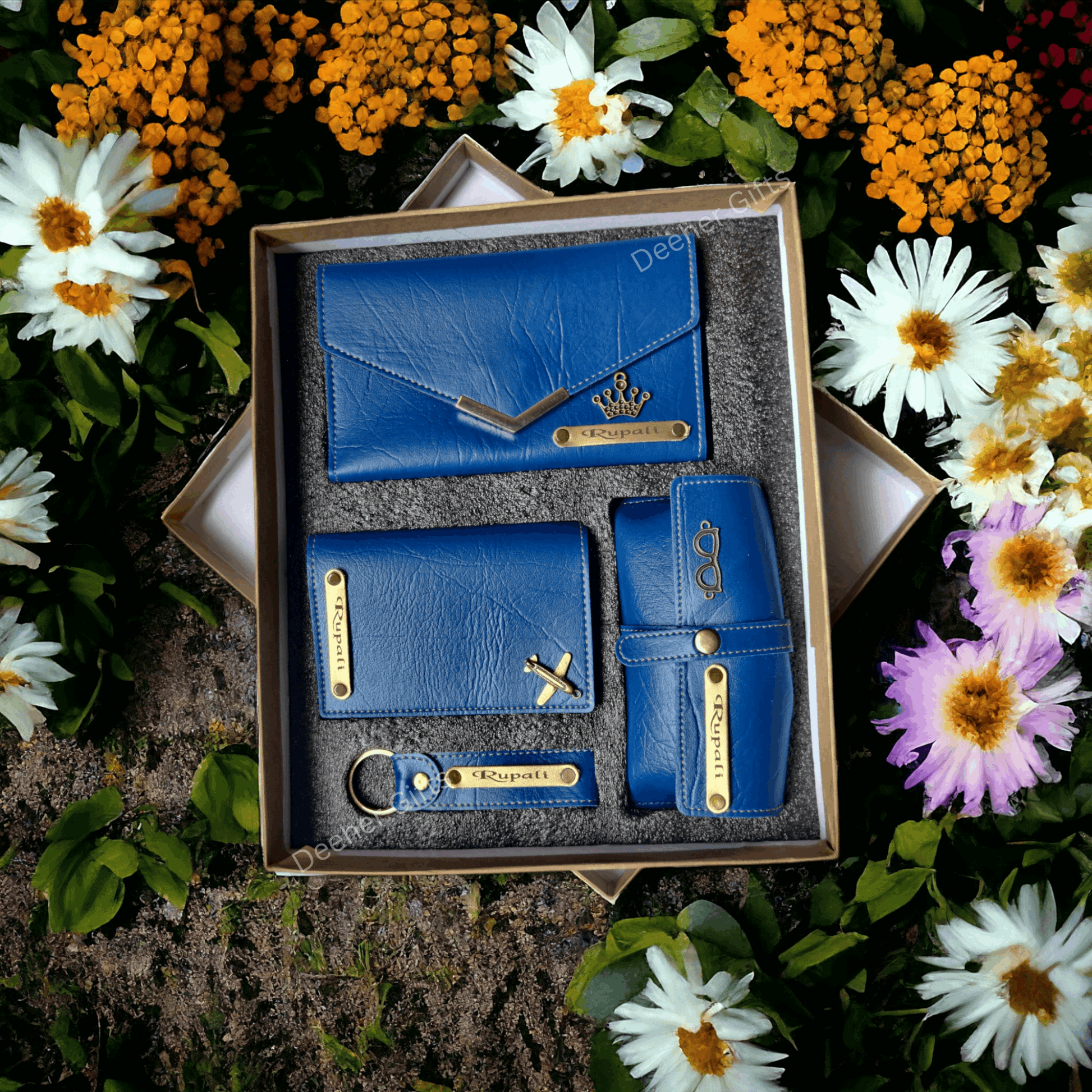 Personalized Women's Premium Combo Set Blue