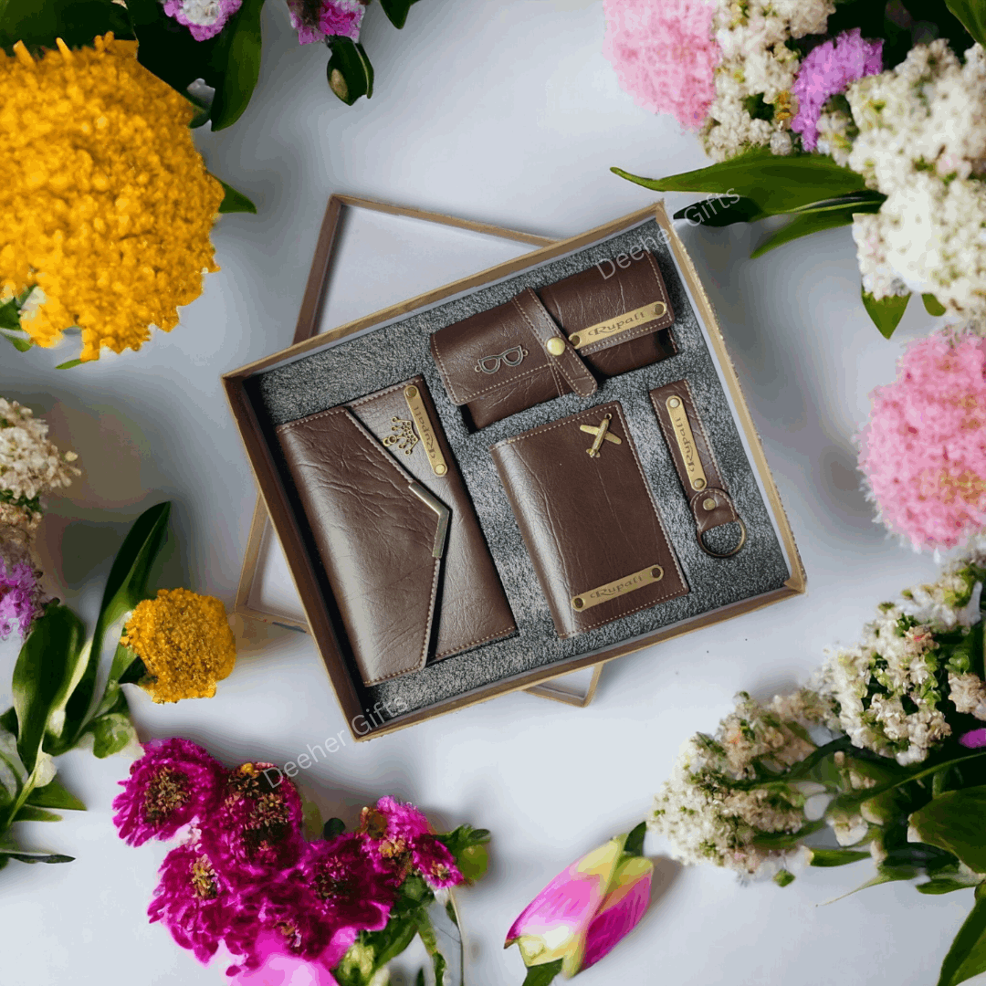 Personalized Women's Premium Combo Set Brown