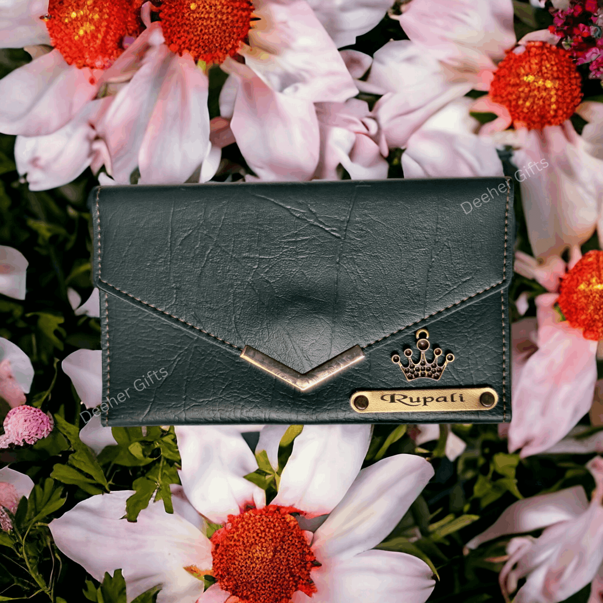 Personalized Ladies Premium Purse Green