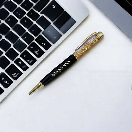 Customised Golden Zari Pen
