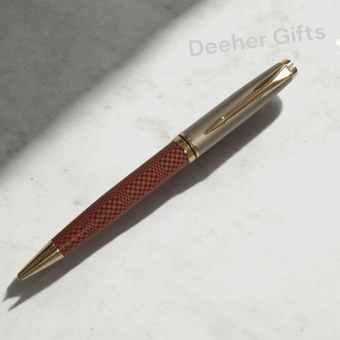 Customised Premium Brown Leather Pen