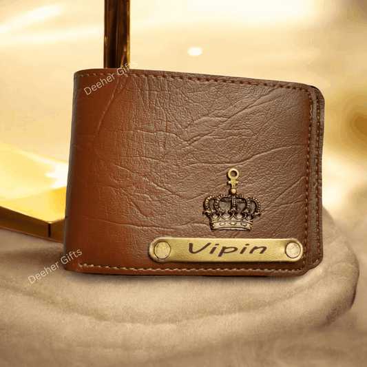 Customised Premium Wallet - Tan