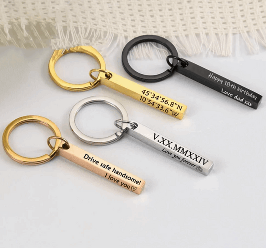 Personalized Bar Keychain